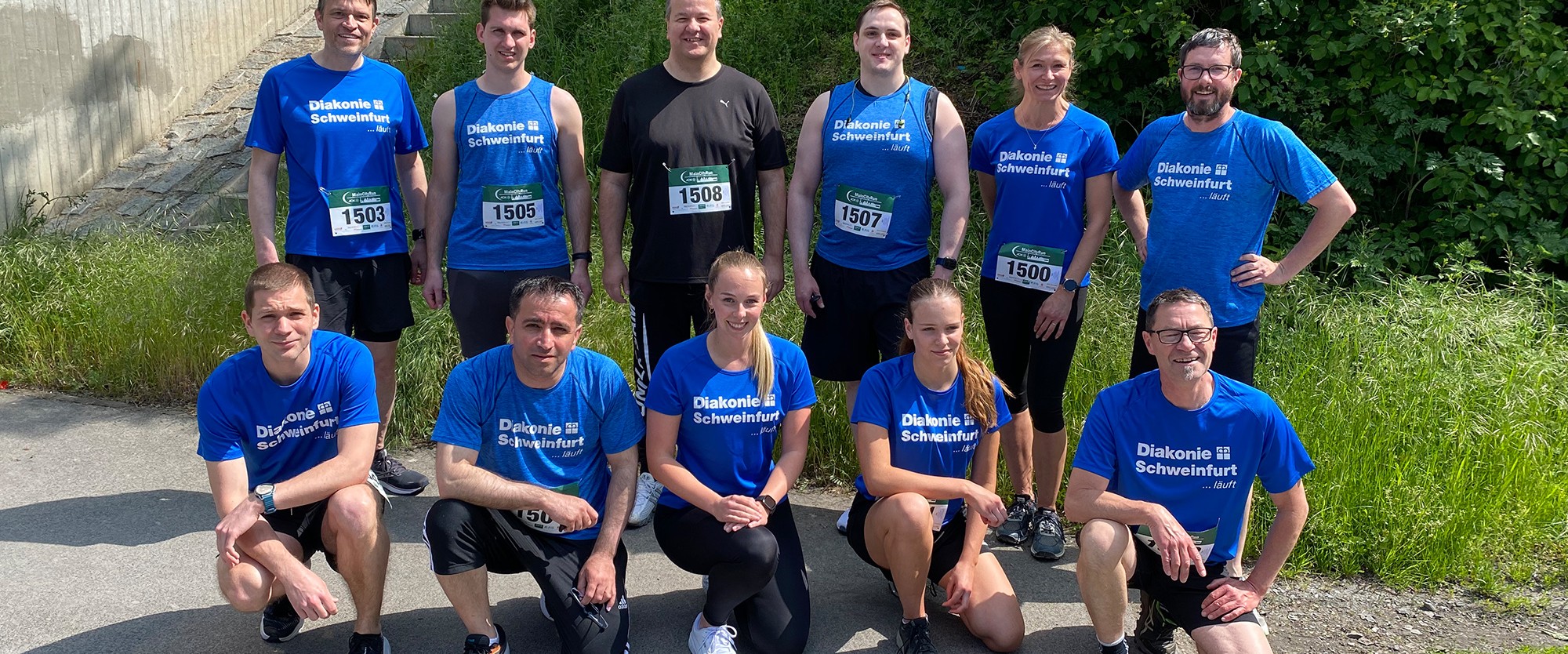 Gruppenbild der Teilnehmer des MainCityRun
