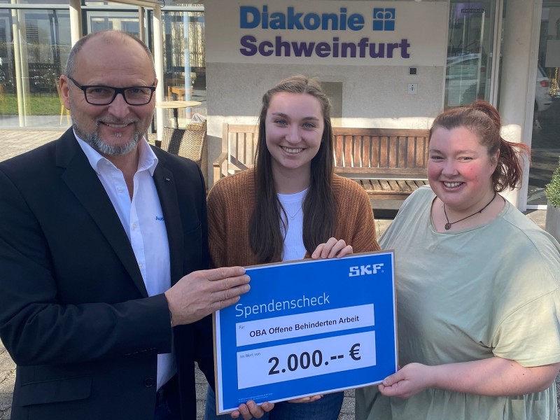 Geldspende für die Offene BehindertenArbeit