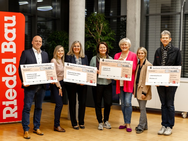 Gert-Riedel-Stiftung spendet 10.000 Euro an die Diakonie Schweinfurt