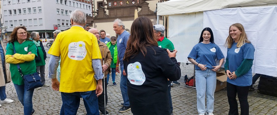 Aktion zum Protesttag der Offenen BehindertenArbeit Schweinfurt
