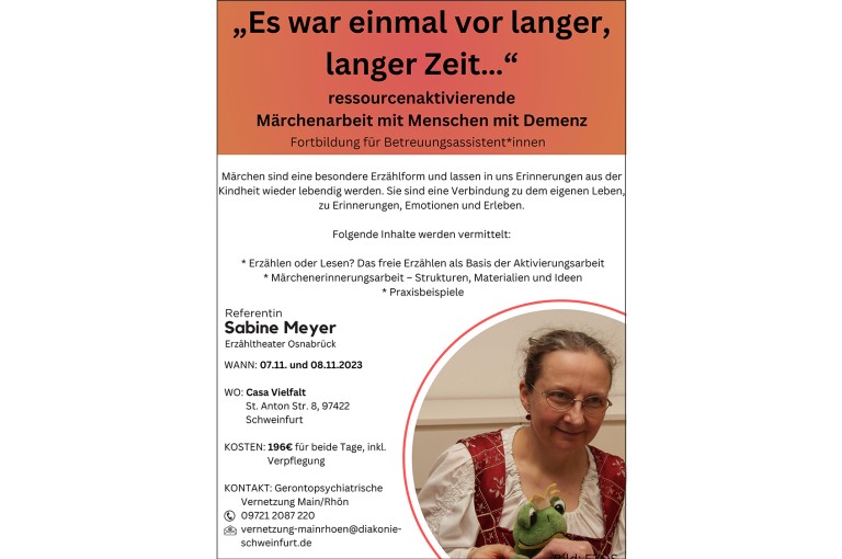 Flyer Es war einmal vor langer langer Zeit