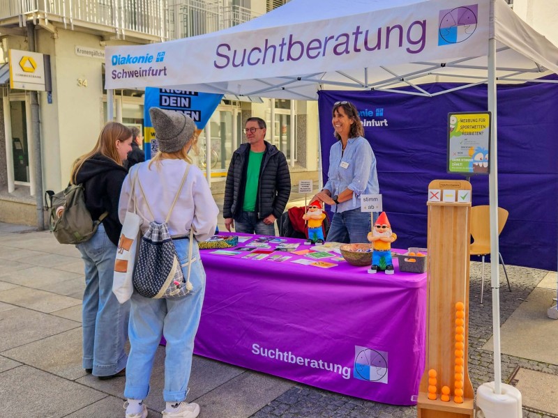 Suchtberatung informiert in der Innenstadt