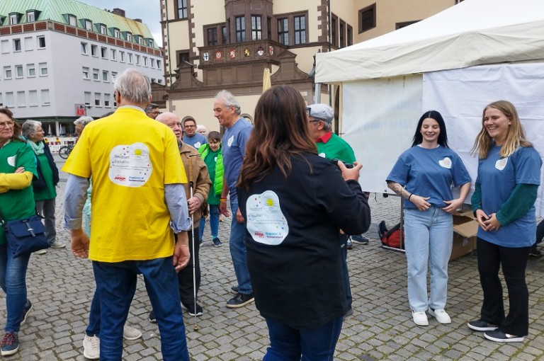 Aktion zum Protesttag der Offenen BehindertenArbeit Schweinfurt